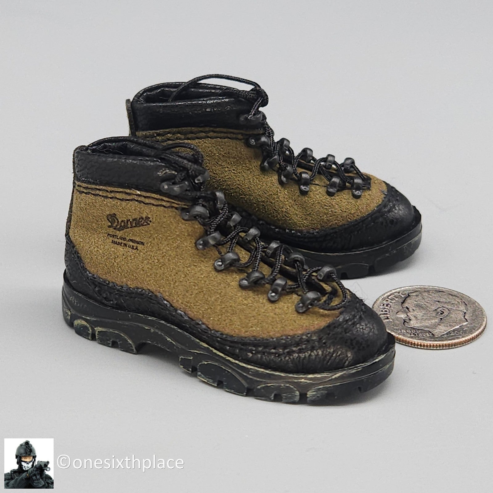 1:6 scale Easy & Simple PMC Weapon Specialist Green Danner Boots (Peg Type)