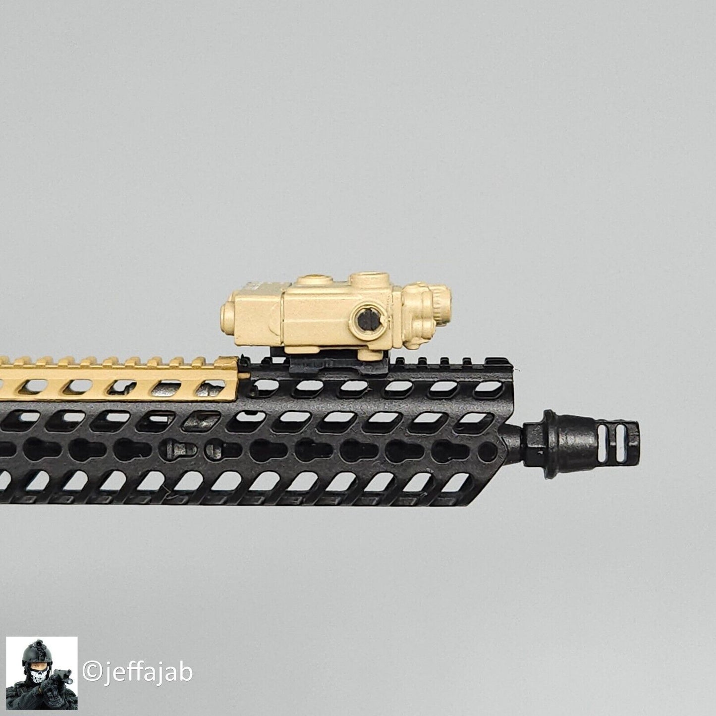 1:6 scale Easy & Simple MCX Carbine Tan DBAL-2 Laser for 12" Figures