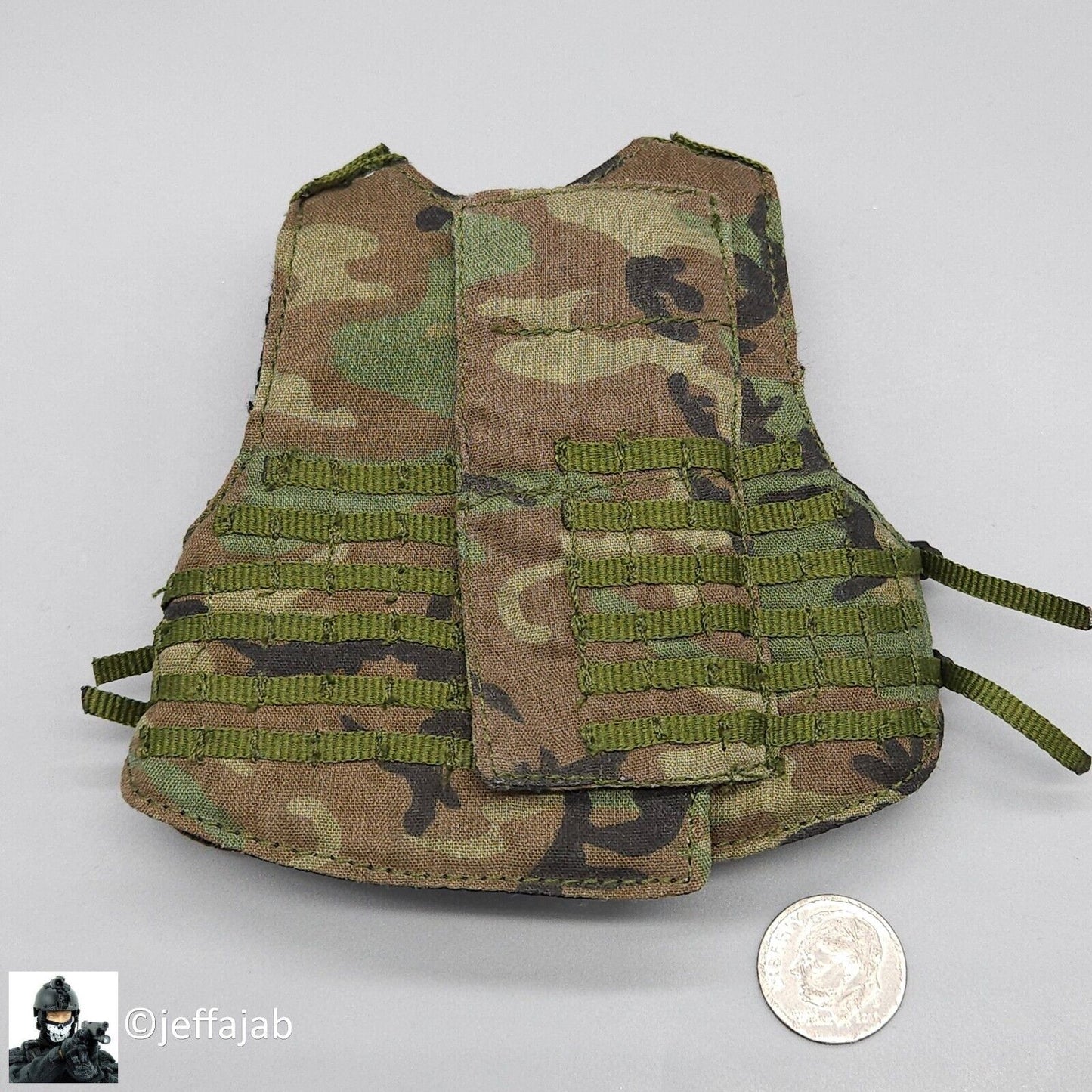 1:6 Dragon Woodland Camo Interceptor Body Armor Vest #3 for 12" Figures