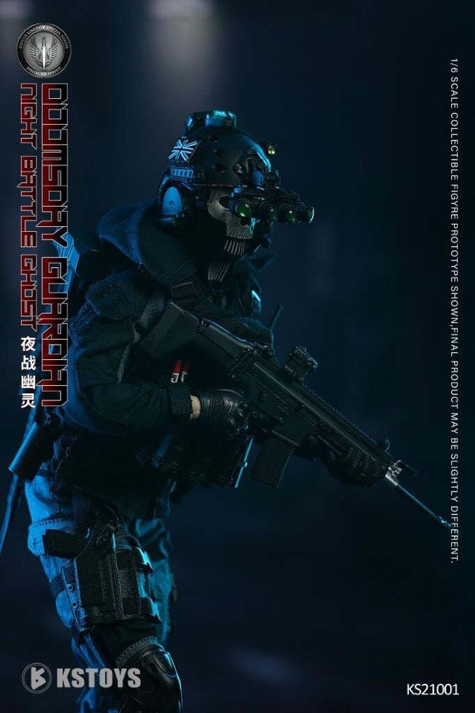 1:6 scale KSToys Doomsday Guardian Skull Mask Hood for 12" Figures