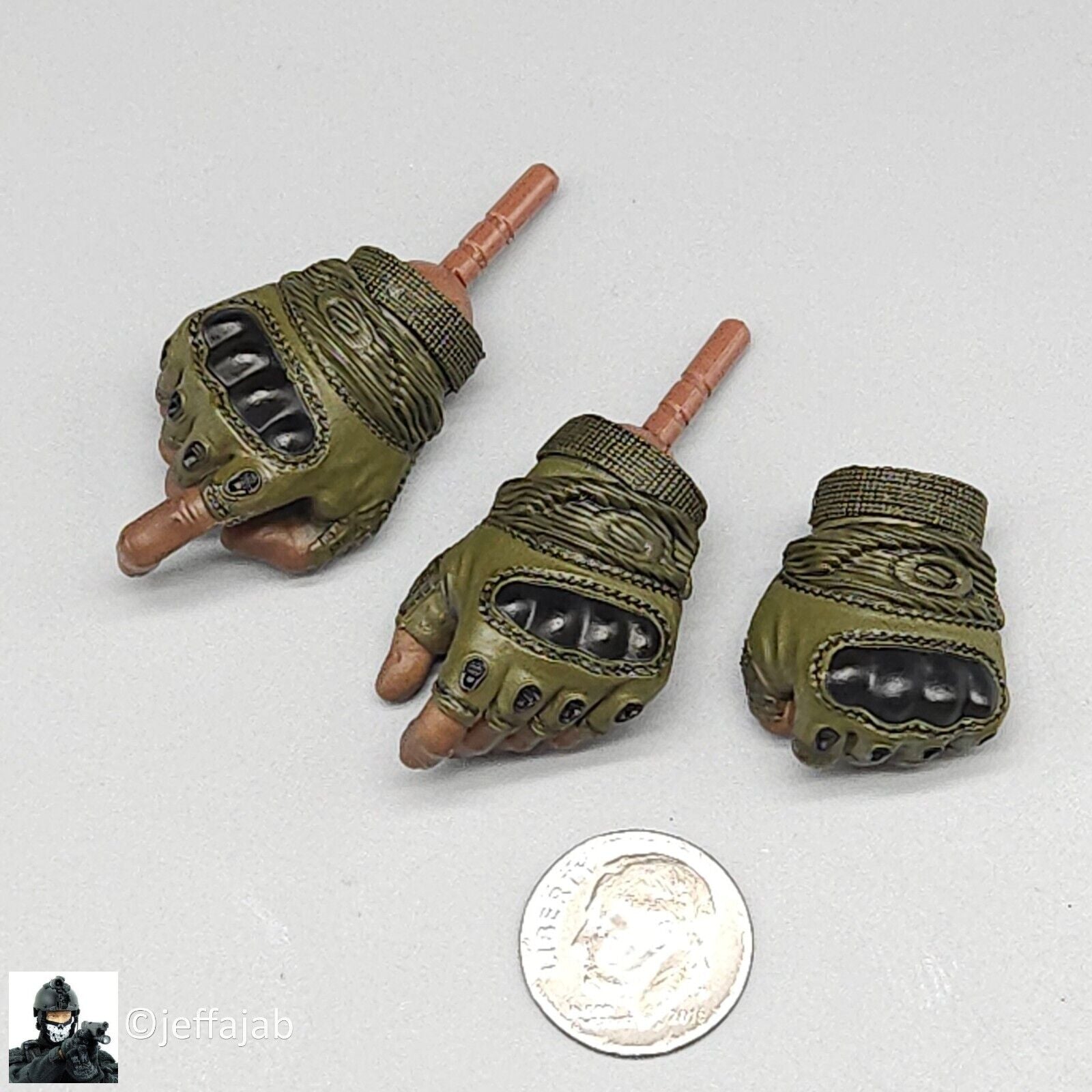 1:6 Soldier Story The Division 2 Agent Caleb Dunne Mens AA Green Gloved Hands