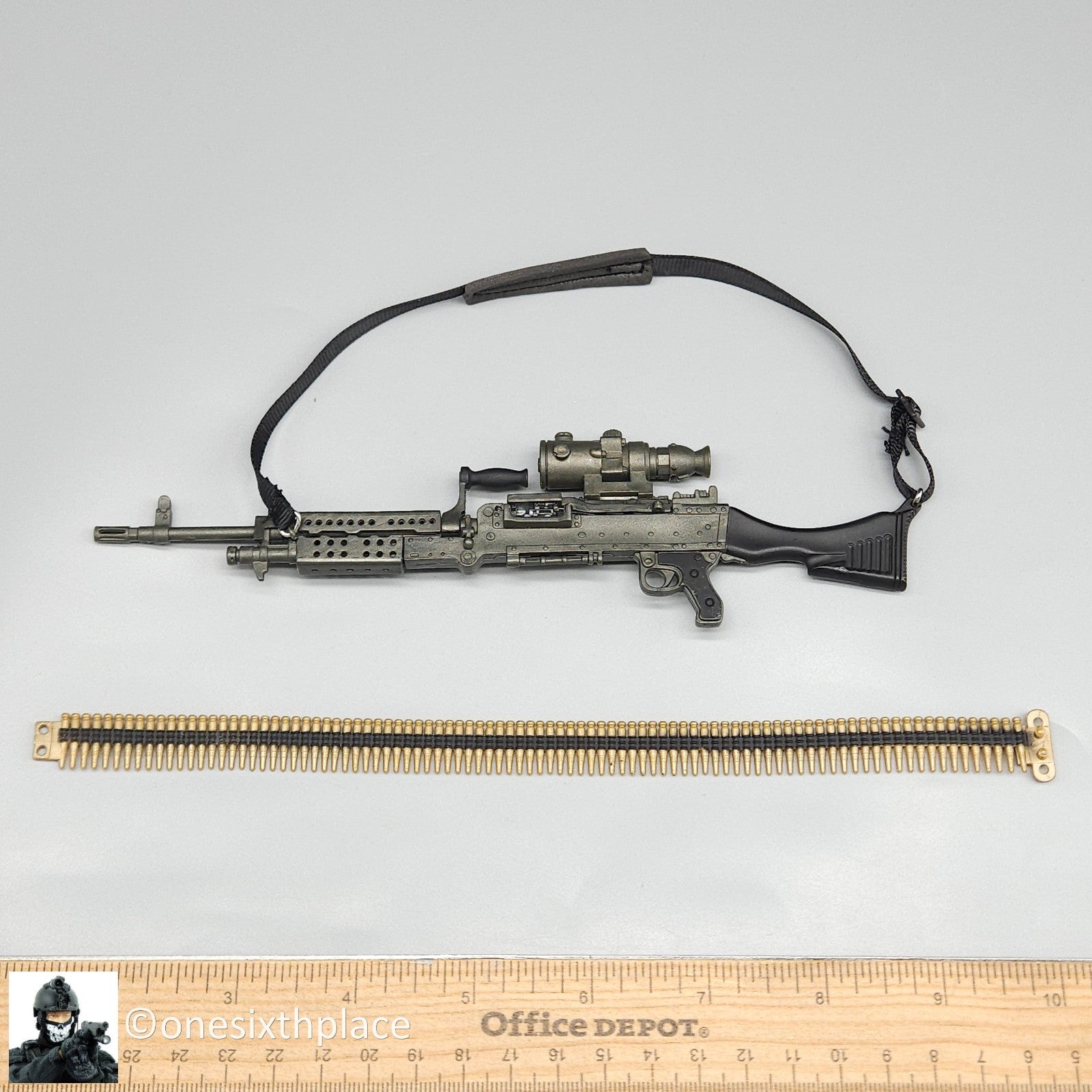 1:6 scale Hasbro GI Joe M240 Machine Gun USED READ for 12" Figures