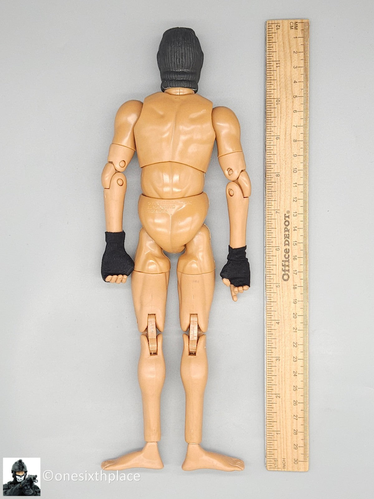 1:6 Ultimate Soldier Bad Guy Terrorist Masked Male Nude Body for 12" Figures