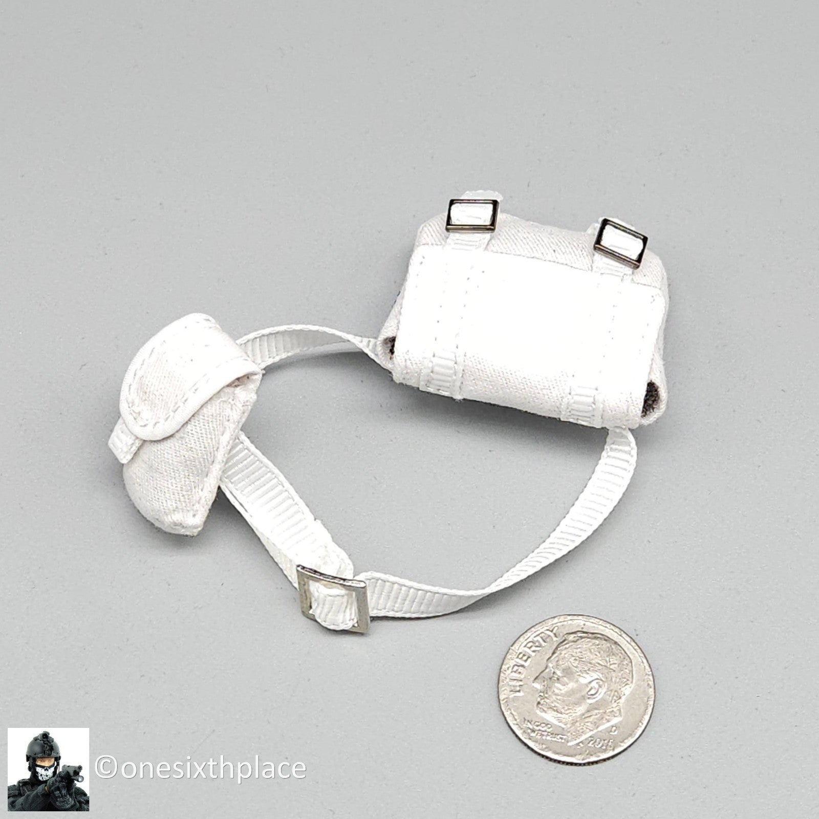 1:6 Flirty Girl Evolution Female White Belt w/ Pouches for 12" Figures