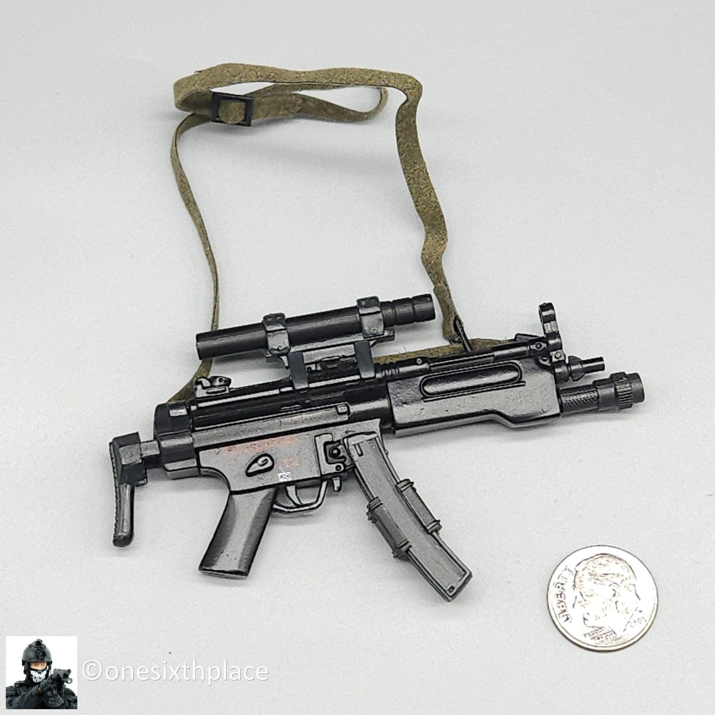 1:6 scale BBI GSG-9 Konrad Metal MP5 Submachine for 12" Figures