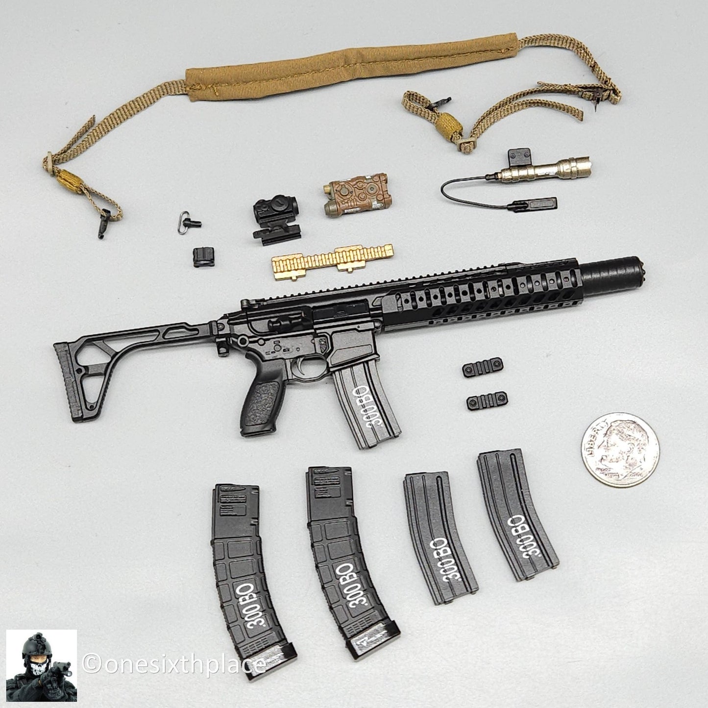 1:6 scale Easy & Simple Coalition Forces LVAW .300 Assault Rifle Set 26065RA
