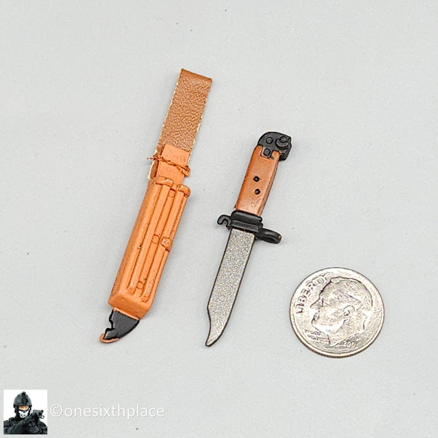 1:6 Ultimate Soldier Russian Spetsnaz Bayonet Knife w/ Belt Sheath 12" Figures