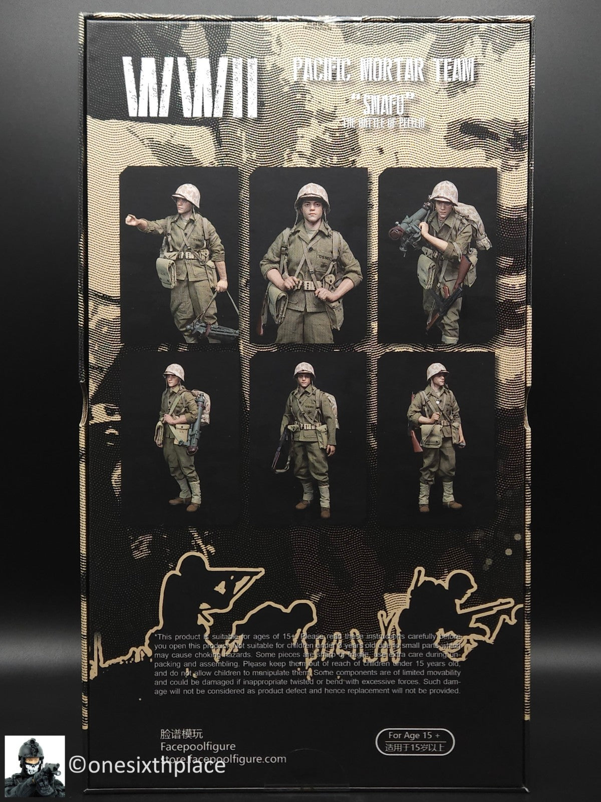 その他 Facepoolfigure 1/6 WW2 USMC Mortar Team Facepool USMC Mortar Team Sledge Hammer Soldier 1/6 Scale