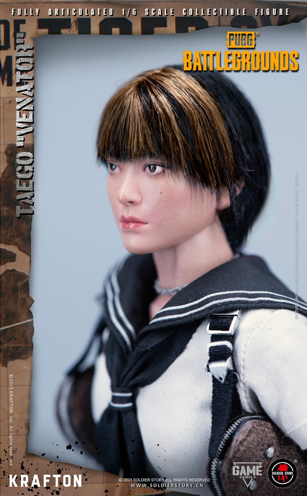 1:6 Soldier Story PUBG Battlegrounds Taego Female Head Sculpt