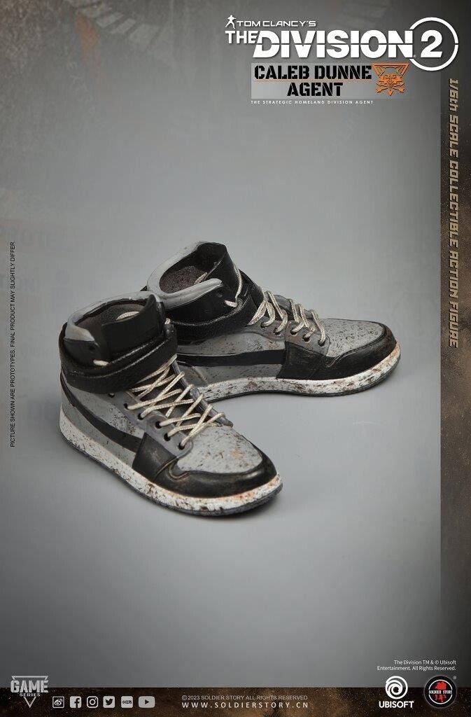 1:6 Soldier Story The Division 2 Agent Caleb Dunne Molded Sneakers (Foot Type)