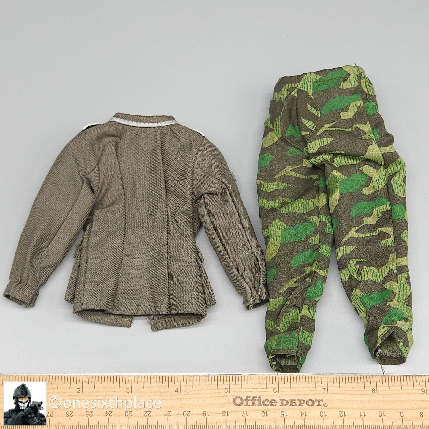 1:6 scale Ultimate Soldier WWII German NCO Uniform w/ Camo Pants for 12" Figures