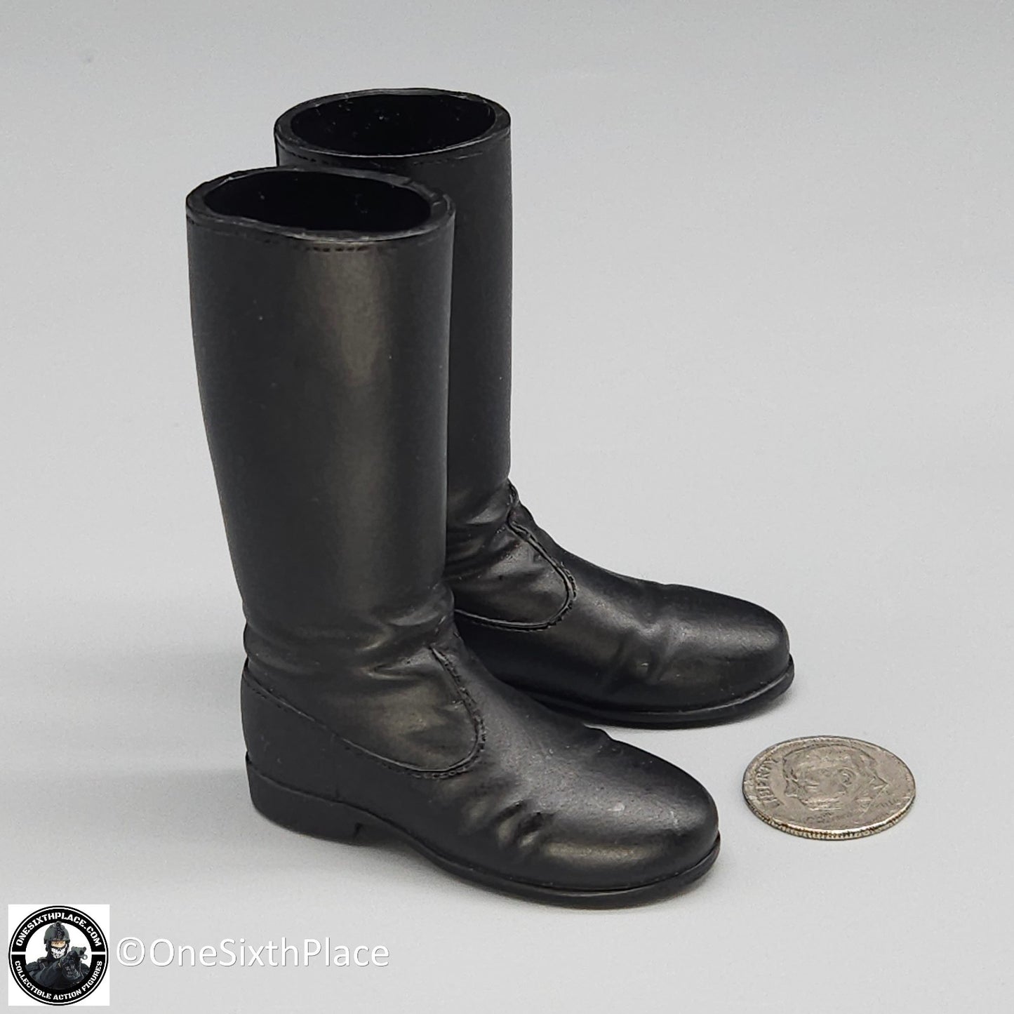 1:6 scale Dragon WWII German Tall Black Boots for 12" Figures