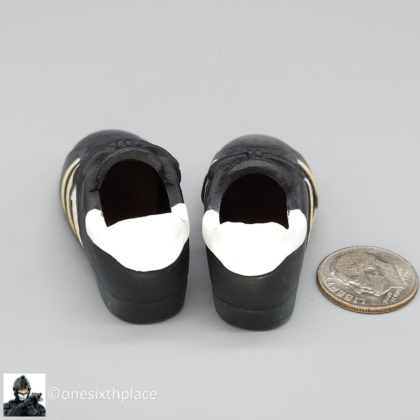 1:6 scale Dragon CIA Agent Jones Black Adidas Sneakers for 12" Figures