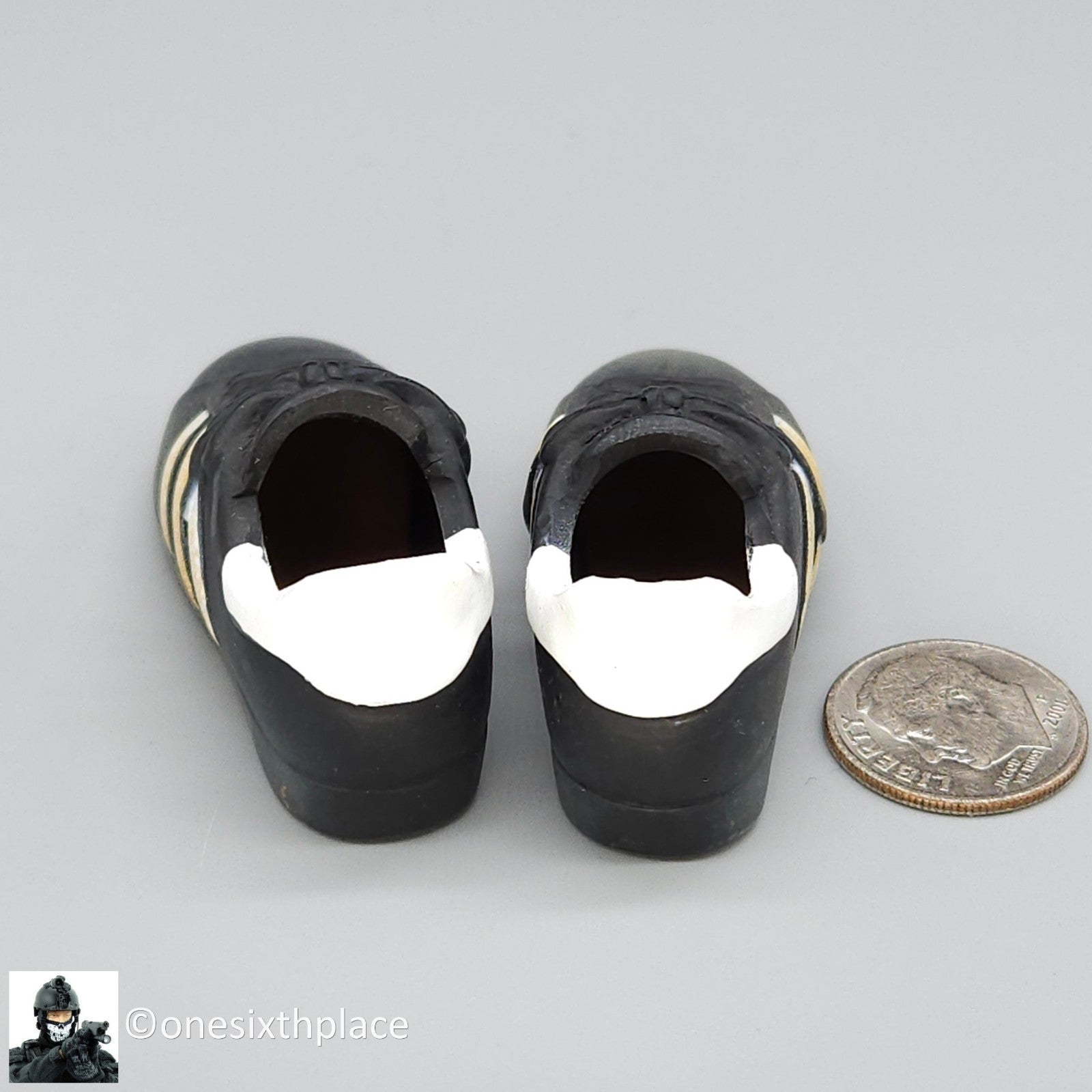 1:6 scale Dragon CIA Agent Jones Black Adidas Sneakers for 12" Figures