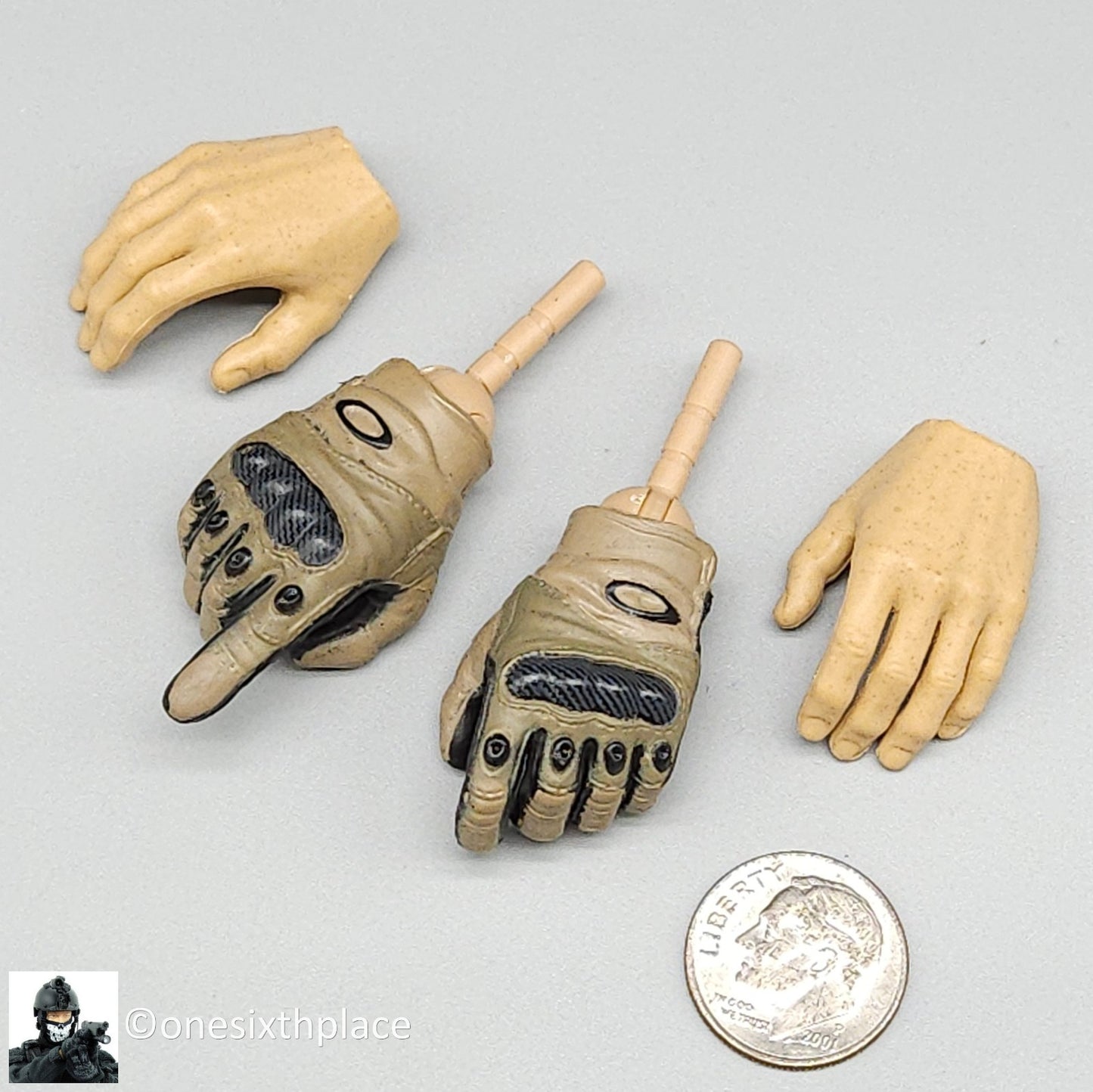 1:6 Easy & Simple Delta Force Chronology 2006 Gloved Hands for 12" Figures