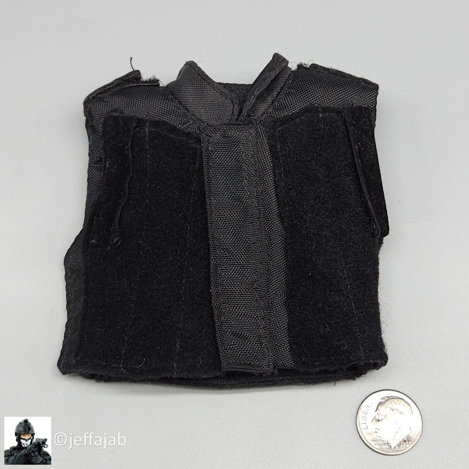 1:6 Ultimate Soldier SWAT Black Body Armor Vest for 12" Figures