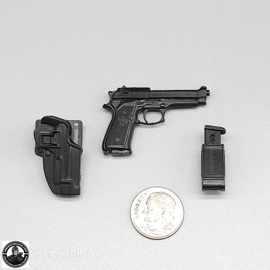 1:6 scale ACE SEAL Team 10 M9 Pistol w/ Holster & Ammo Pouch for 12" Figures