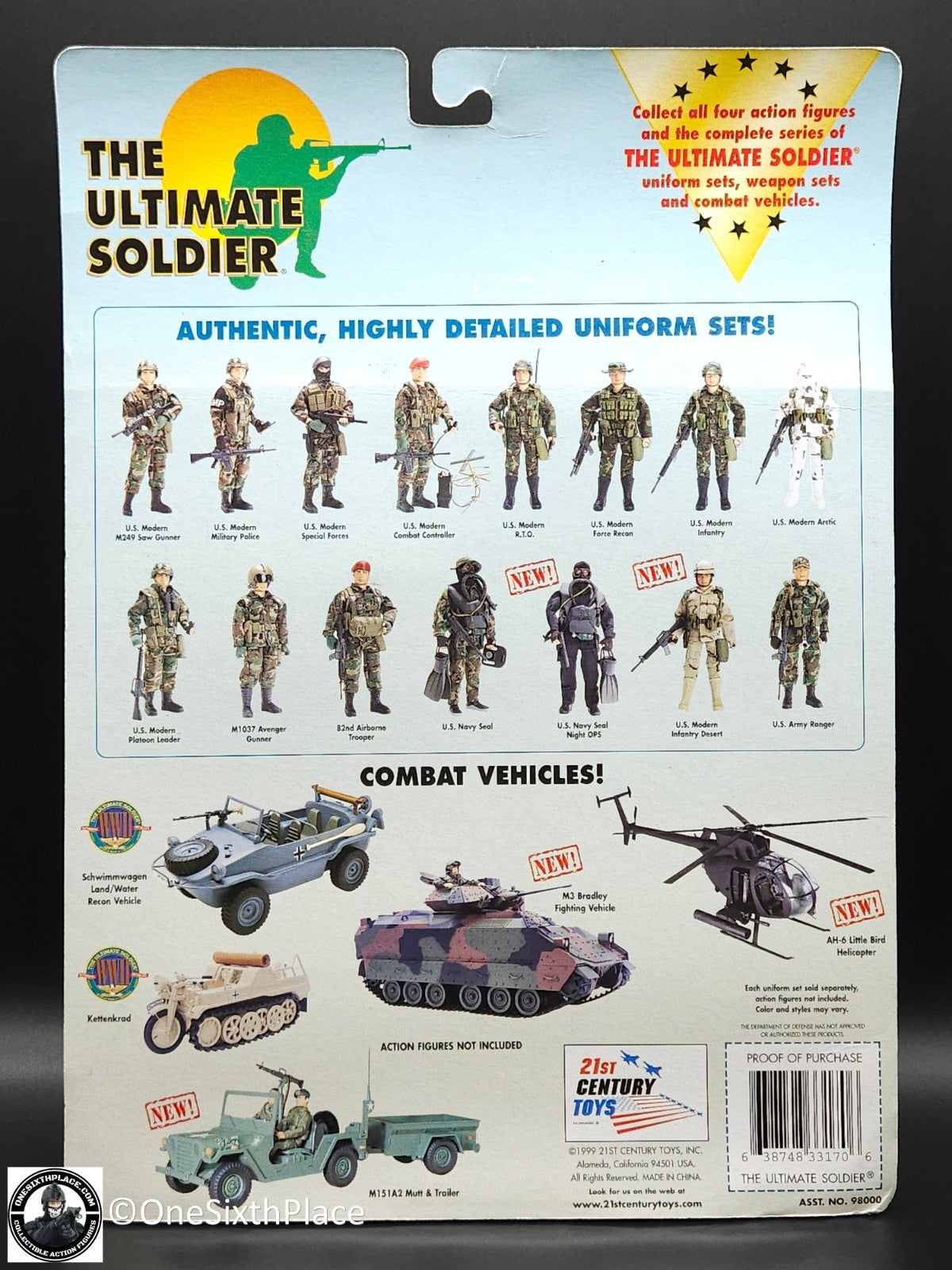 1:6 Ultimate Soldier Modern US Helicopter Pilot Uniform Set for 12" Figures