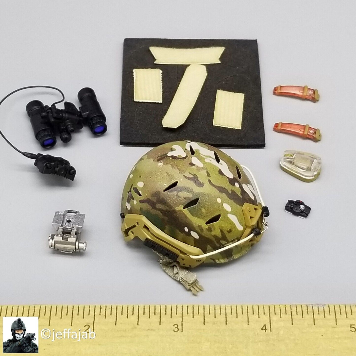 1:6 Easy & Simple NSDWG Infiltration Team FAST Helmet w/ NVG for 12" Figures