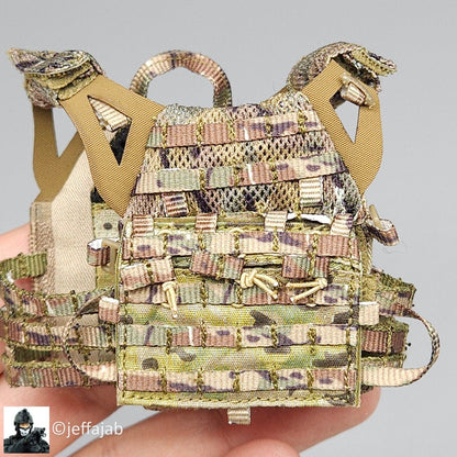 1:6 Easy & Simple CBRN Assault Team Multicam JPC 2.0 Plate Carrier w/ Mag Pouch