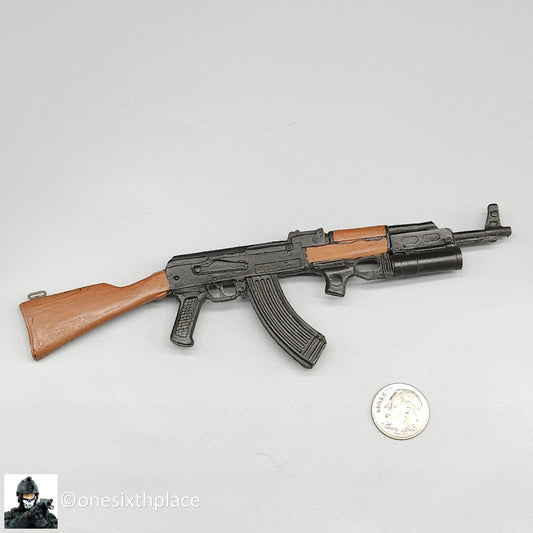 1:6 scale AK47 Rifle w/ Grenade Launcher for 12" Figures
