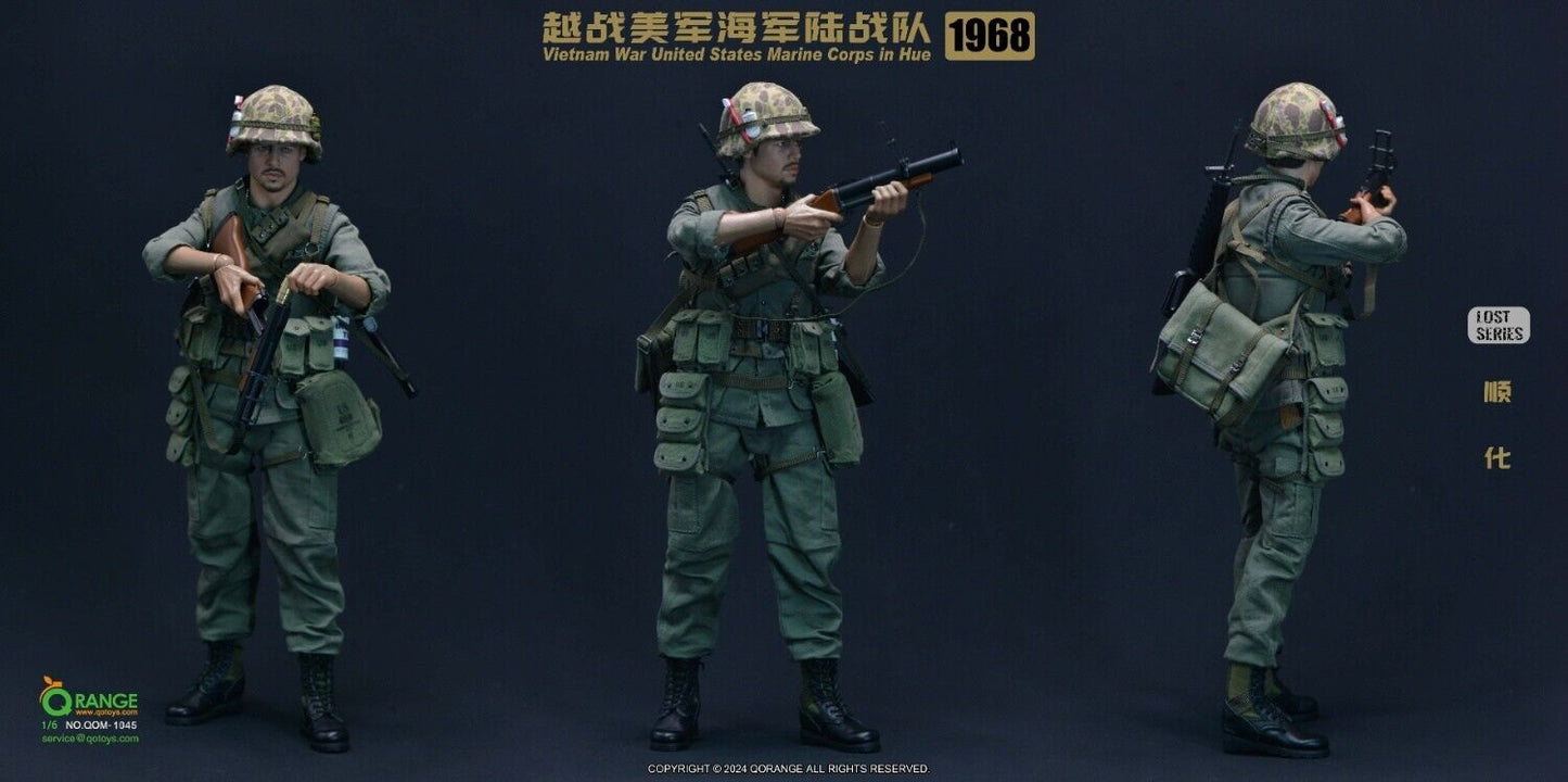 1:6 scale QOrange Vietnam War US Marine Corps in Hue Dog Tag Toothbrush Gun Oil