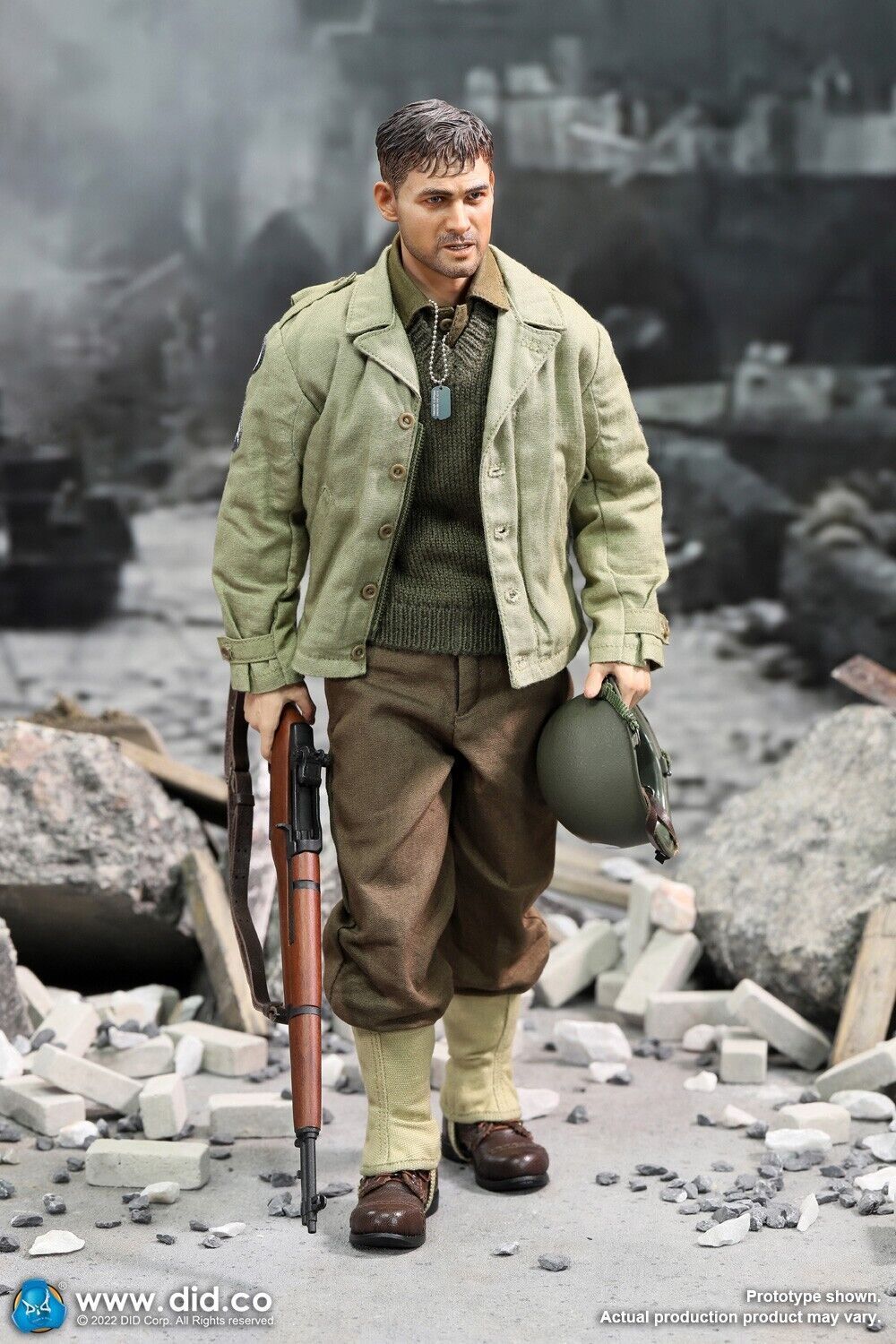 1/6 scale DiD WWII 29th Infantry Corporal Upham Shovel w/ Pouch for 12" Figures