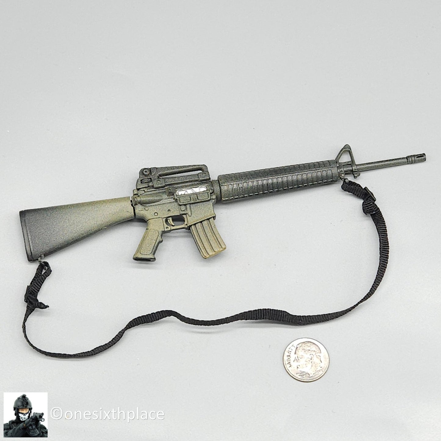 1:6 scale BBI Freedom Force M16 Rifle Weathered for 12" Figures