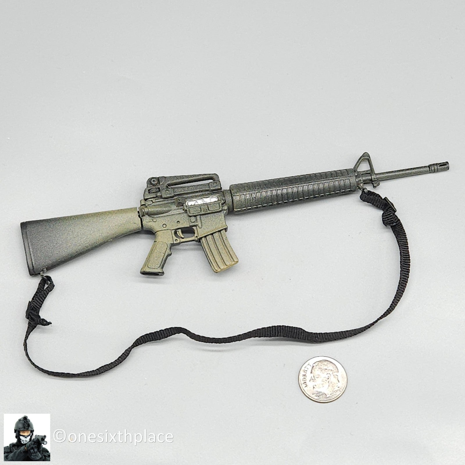 1:6 scale BBI Freedom Force M16 Rifle Weathered for 12" Figures