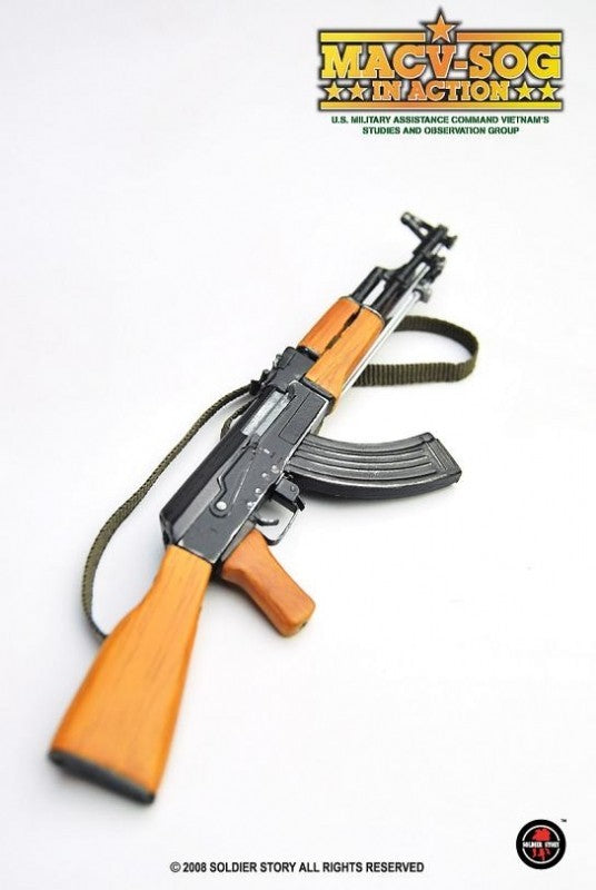 1:6 scale Soldier Story Vietnam MACV-SOG Wood & Metal AK47 Rifle for 12" Figures
