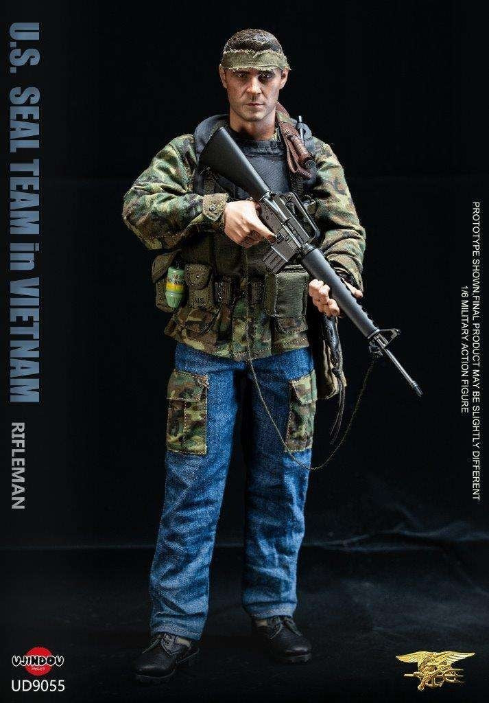 1:6 scale Ujindou US SEAL Team Rifleman in Vietnam Boots for 12" Figures
