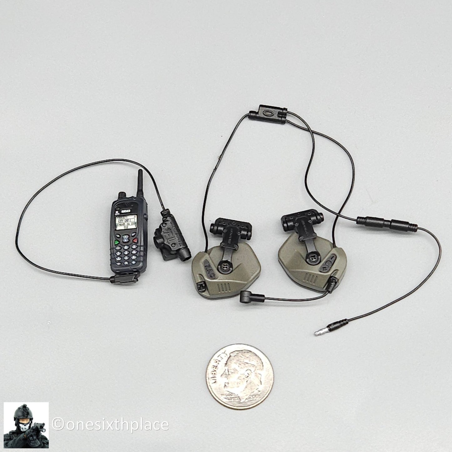 1:6 scale Easy & Simple PMC Weapon Specialist SPECIAL Radio w/ Headset