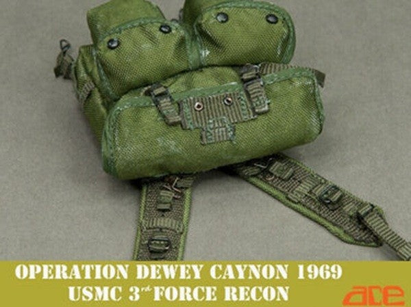 1:6 scale Whoho Toys Vietnam 173rd Airborne USMC M67 Field Pack for 12" Figures