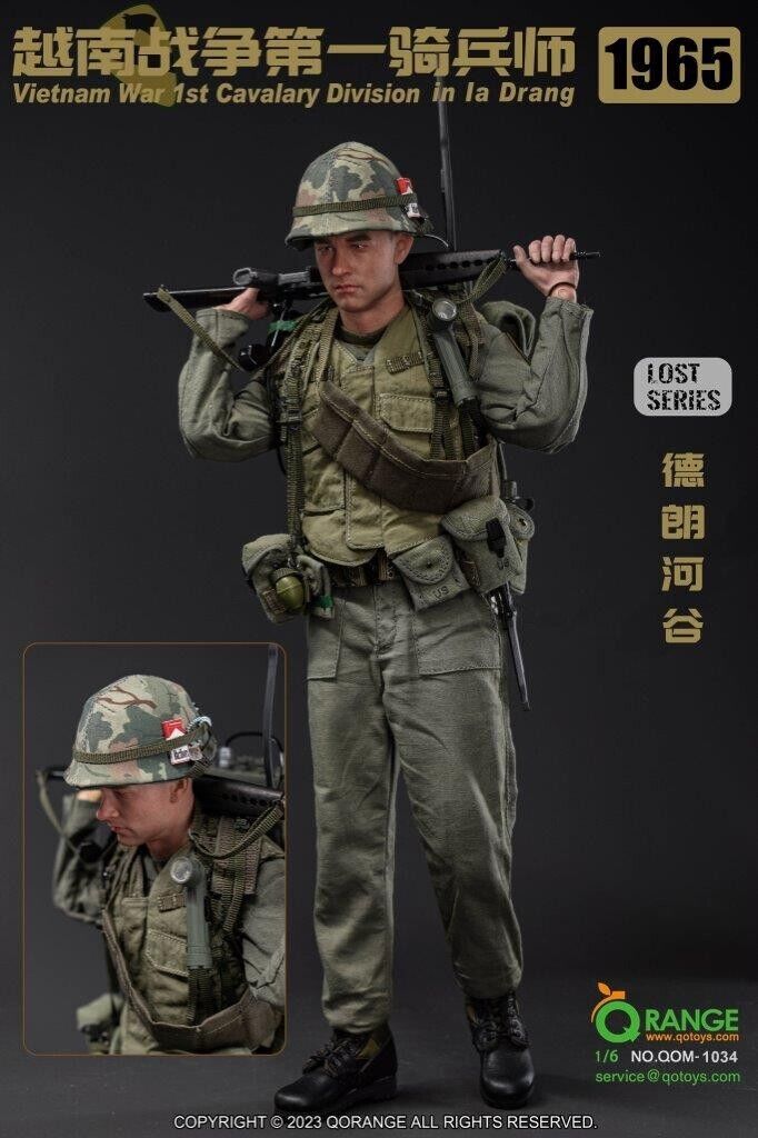 1:6 scale QO Toys Vietnam US Army 1st Cavalry Division in Ia Drang 12" Figure