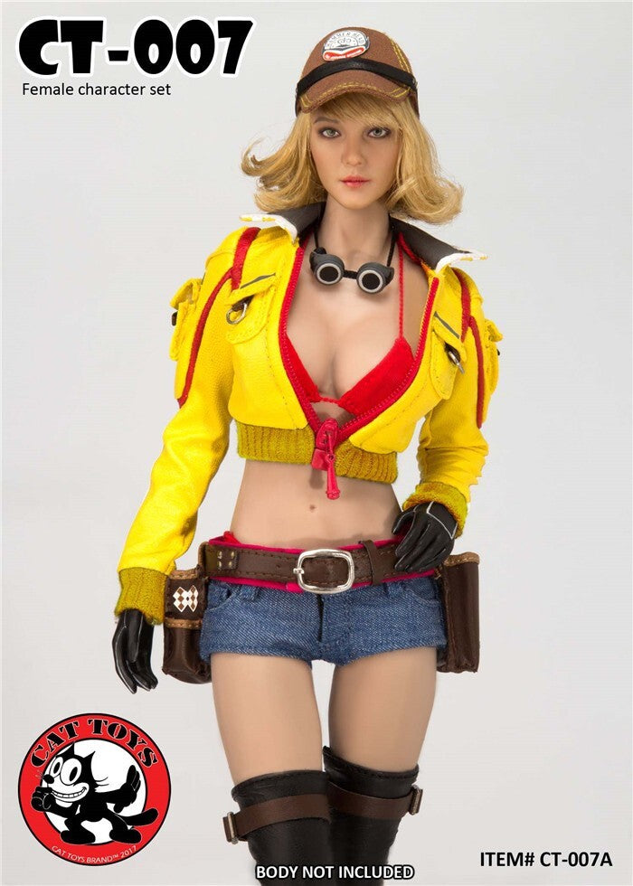 1:6 scale Cat Toys Female Handywoman Denim Jeans Shorts for 12" Figures