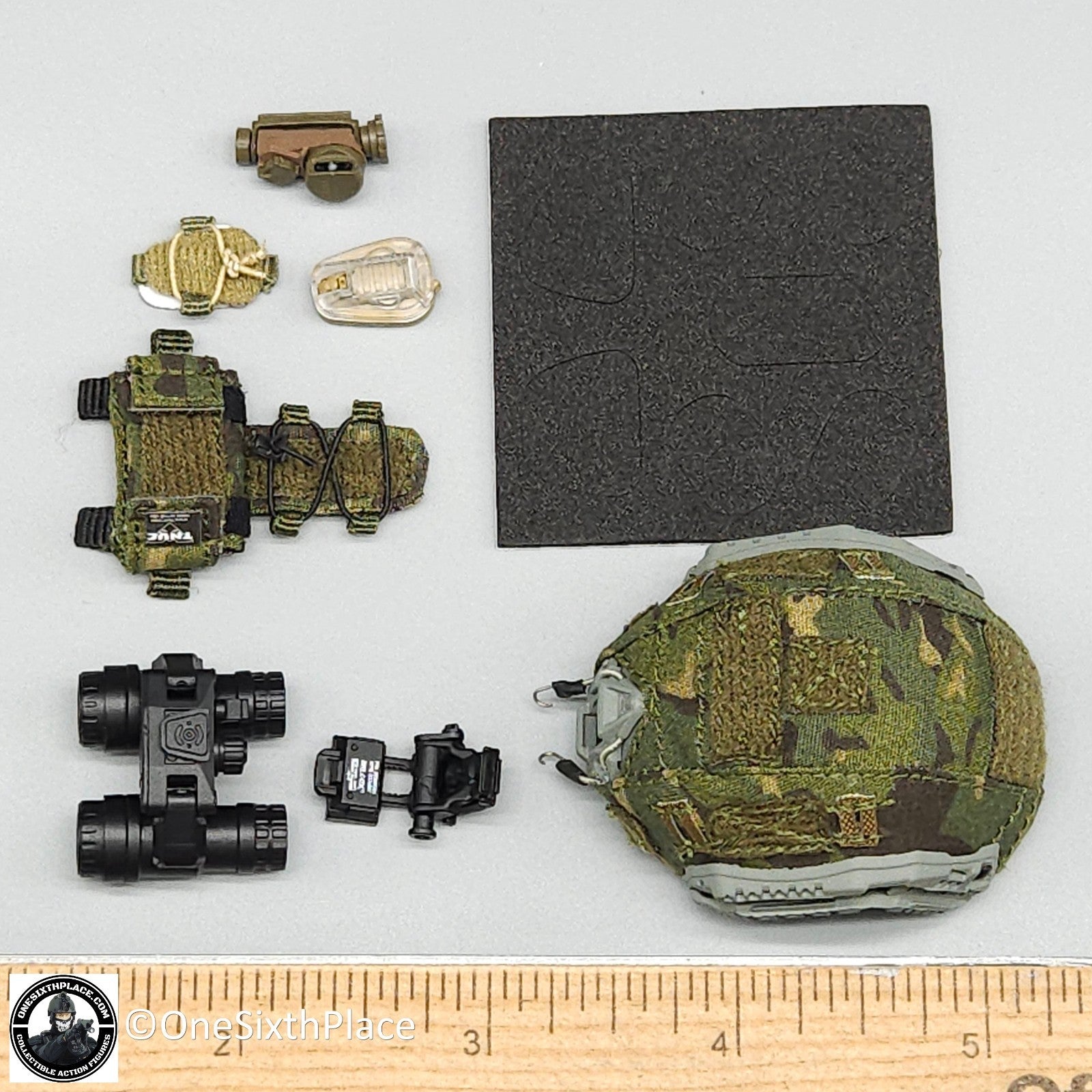 1:6 scale Easy & Simple SDU Assault Team 2023-2024 Jungle Multicam Helmet w/ NVG