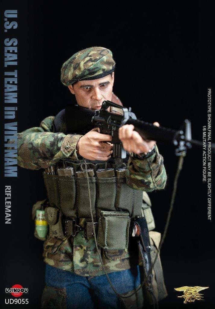 1:6 scale Ujindou US SEAL Team Rifleman in Vietnam 1911 Pistol for 12" Figures