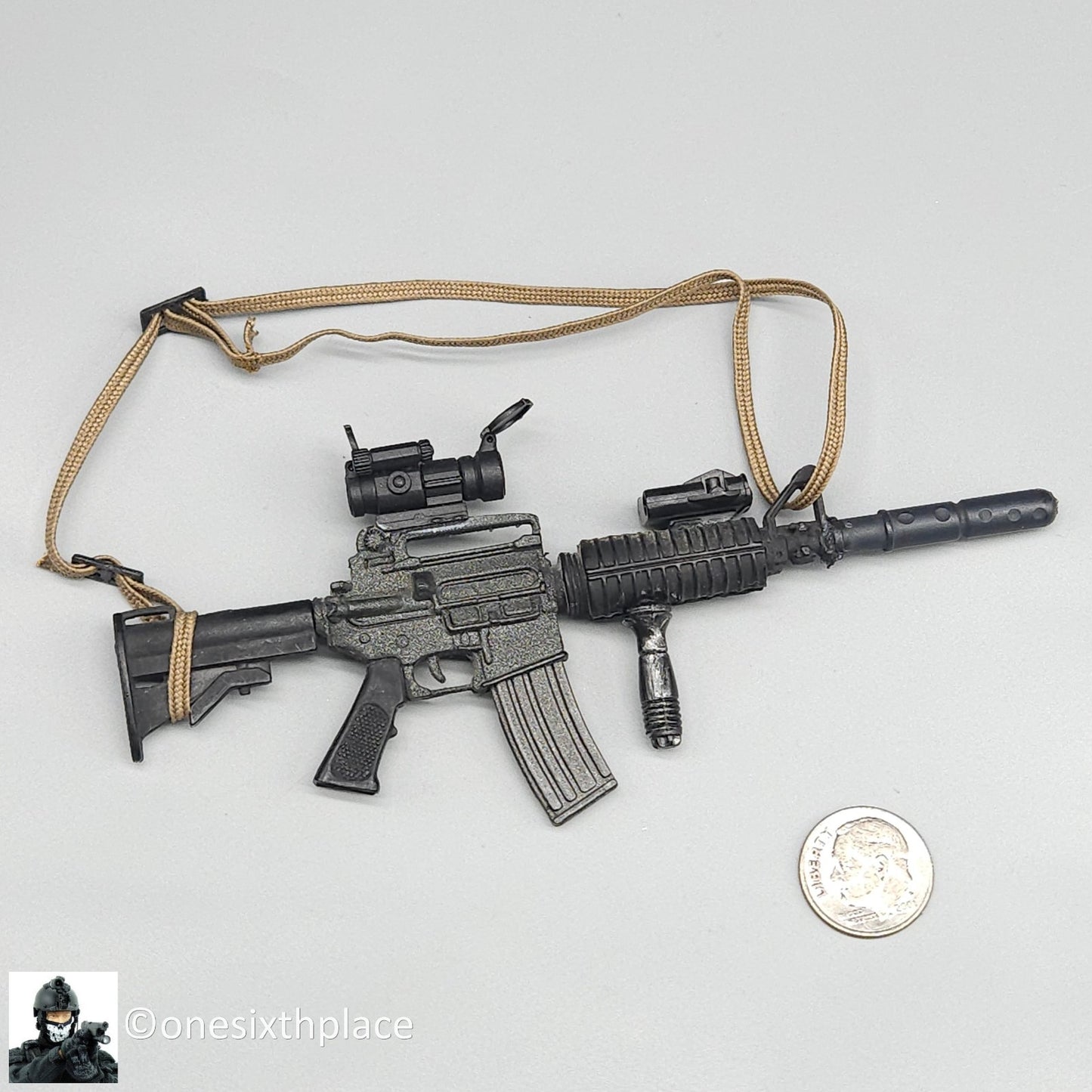 1:6 Ultimate Soldier Custom Colt Commando M16 w/ Silencer & EoTech Sight