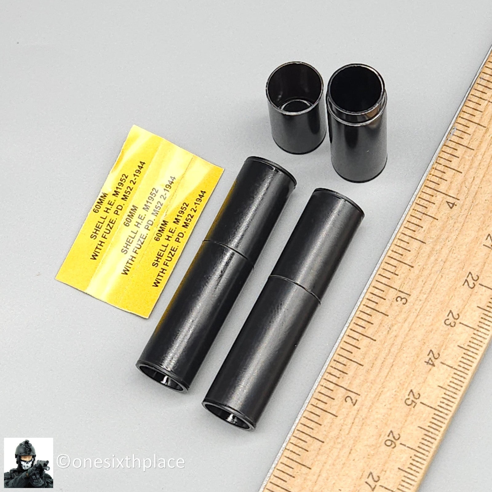 1:6 Facepool WWII USMC Snafu Mortar Shell Case (x3) or 12" Figures