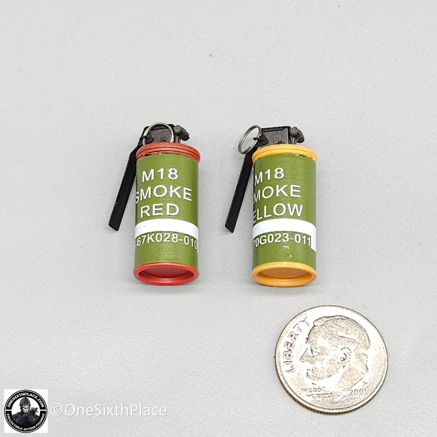 1:6 scale DiD Vietnam US Army Colonel James Smoke Grenades for 12" Figures