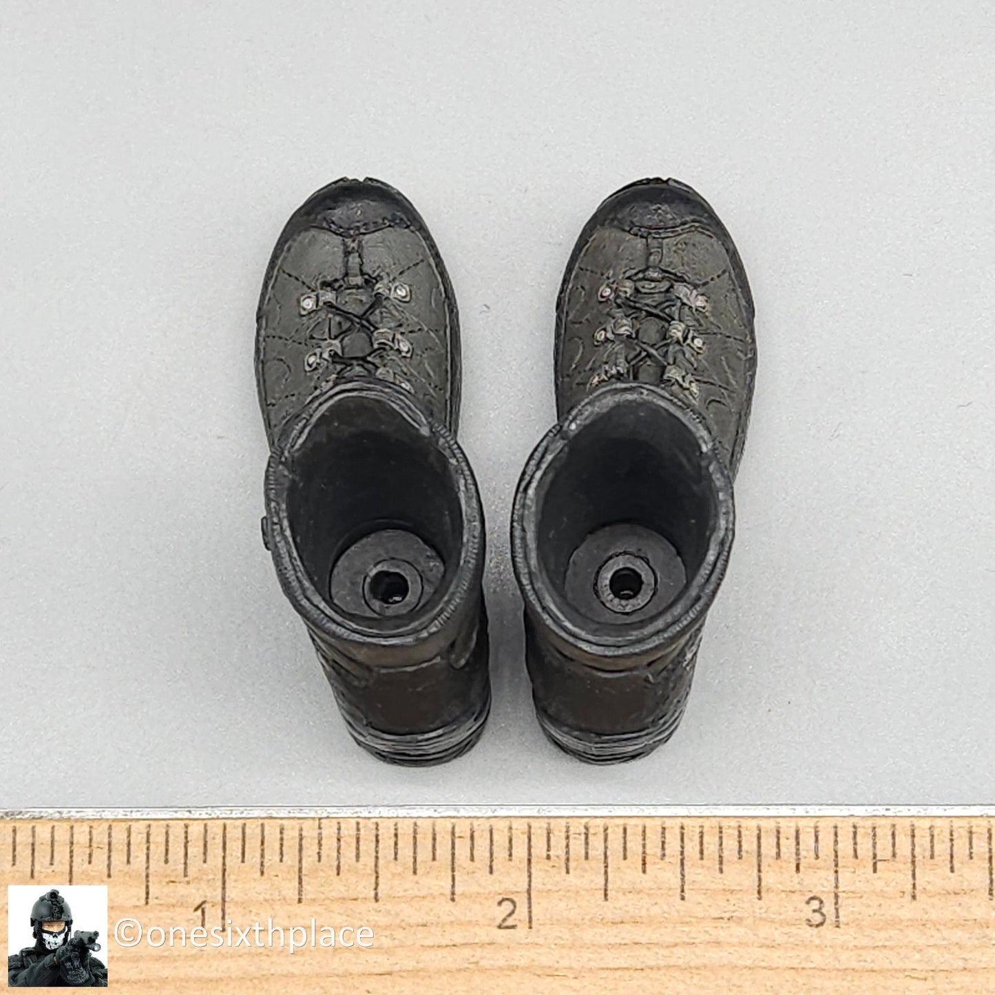 1:6 scale Soldier Story FBI CIRG Molded GTX Boots (Peg Type) for 12" Figures