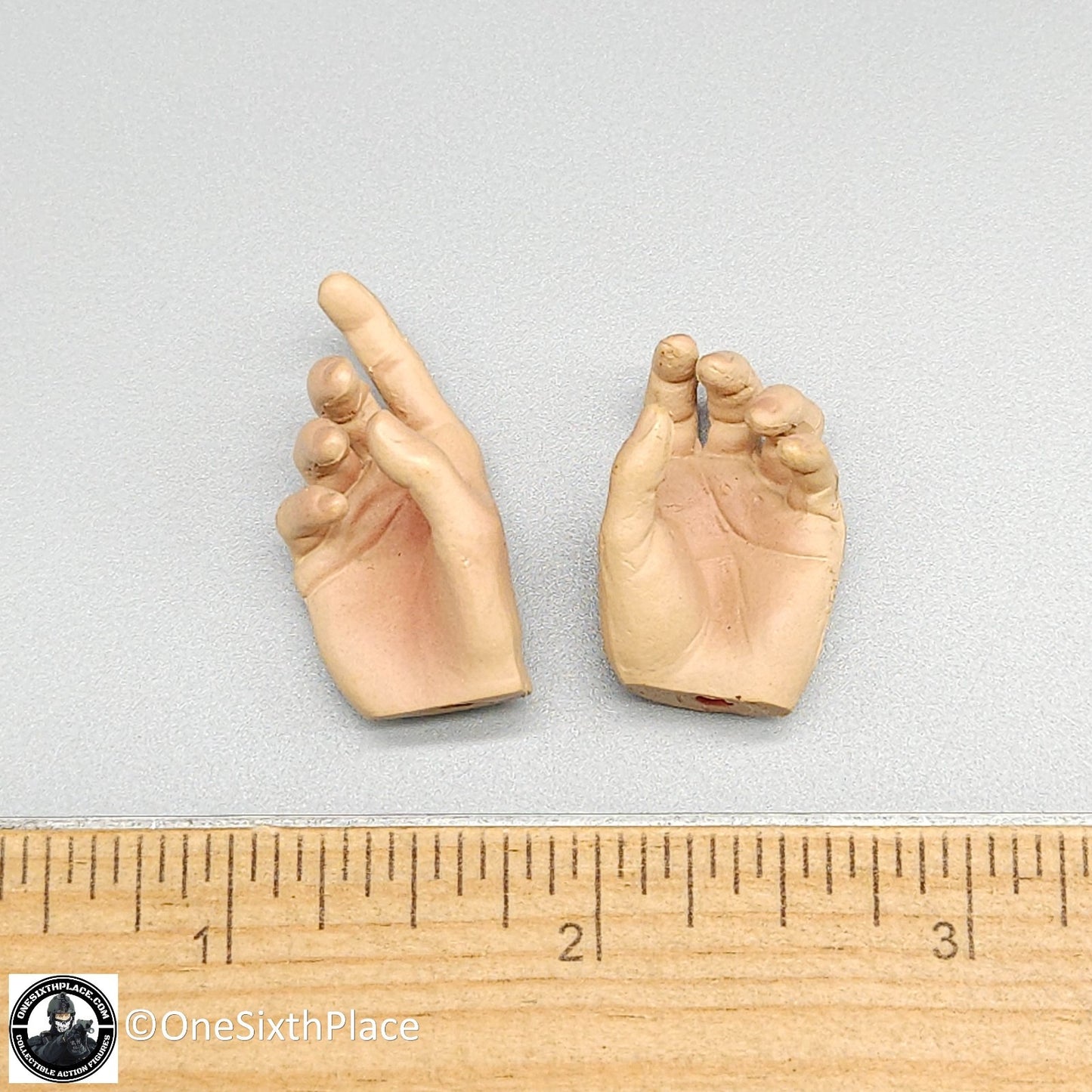 1:6 Sideshow Civil War Male Rifle Grip Hands (Used) for 12" Figures