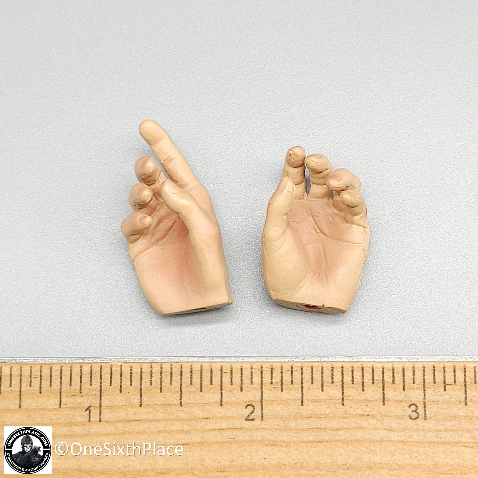 1:6 Sideshow Civil War Male Rifle Grip Hands (Used) for 12" Figures