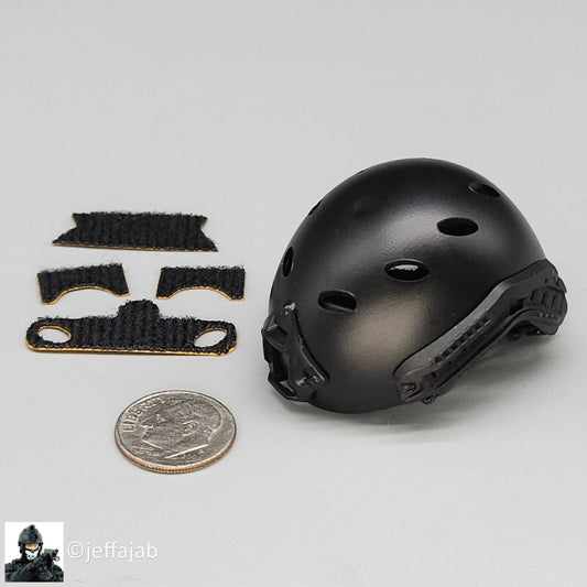 1:6 scale Mini Times CIA CQB Operator Black FAST Helmet for 12" Figures SWAT