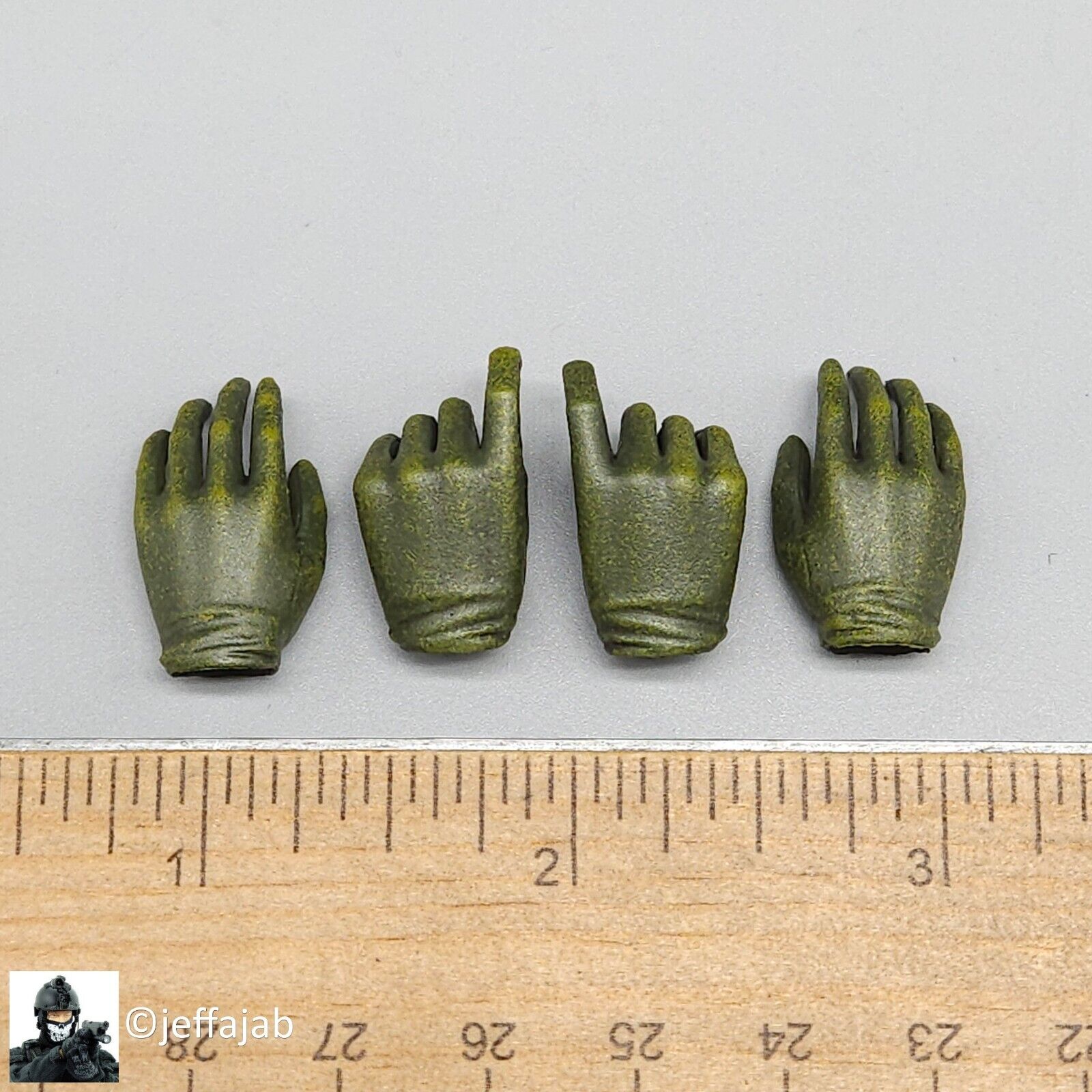 1:6 scale Create Models Sniper Girl Songbird Female Green Gloved Hands