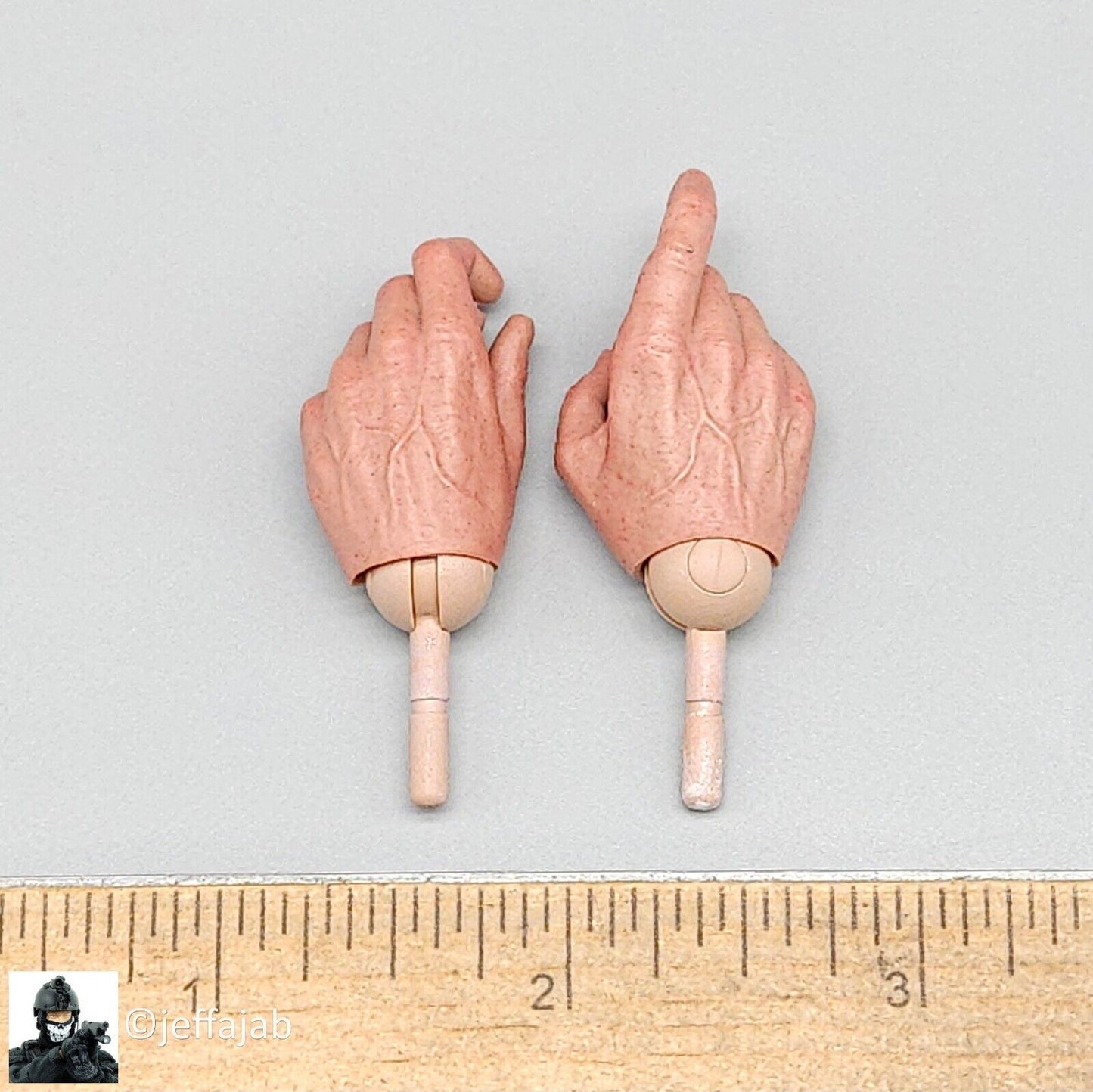 1:6 scale Soldier Story WWII US 101st Airborne Private Ryan Male Nude Hands
