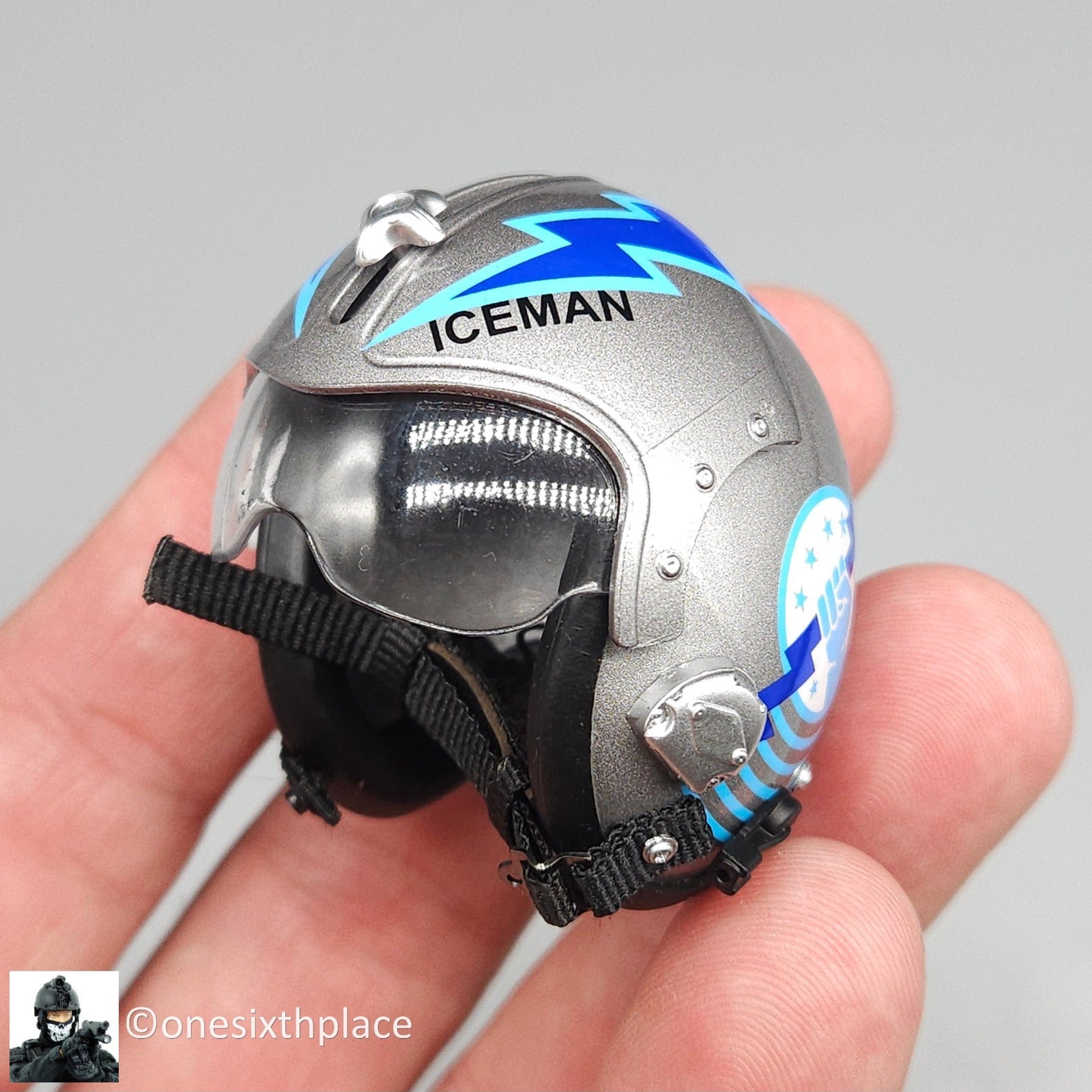 1:6 DID US Navy F-14 Pilot Tom & Nick "Iceman" Flight Helmet for 12" Figures