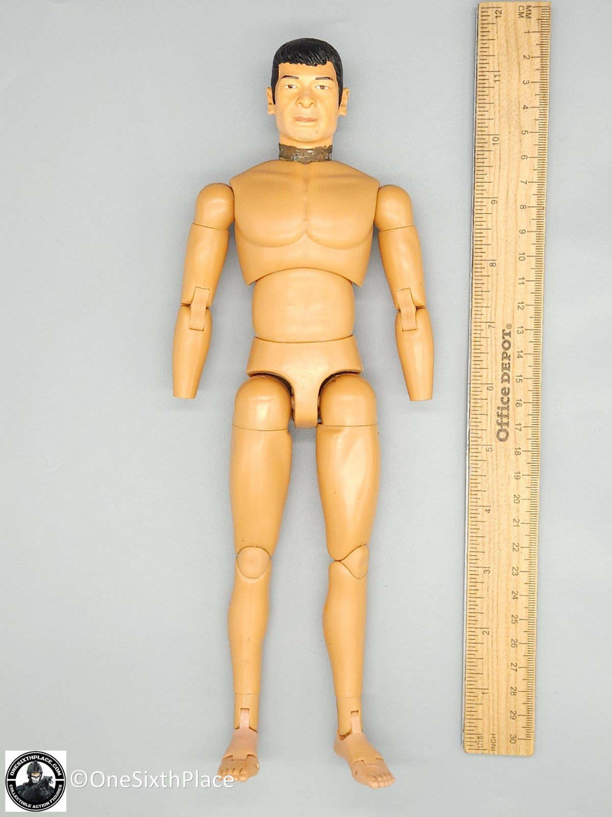 1:6 scale Dragon SDU Liam Asian Male Body & Head USED READ NOTES 12" Figure