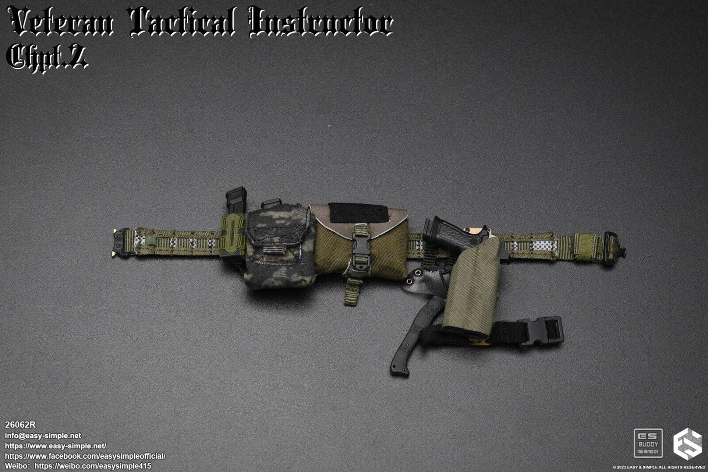 1:6 scale Easy & Simple Veteran Tactical Instructor Chapter II 12" Figure 26062R