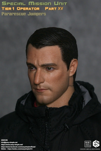 1:6 Easy & Simple Pararescue Jumpers Male Head Sculpt for 12" Figures